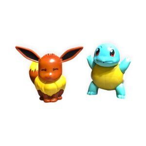 Pokemon Figures Bundle Squirtle & Eevee - McDonald's Toys Rare Collectible